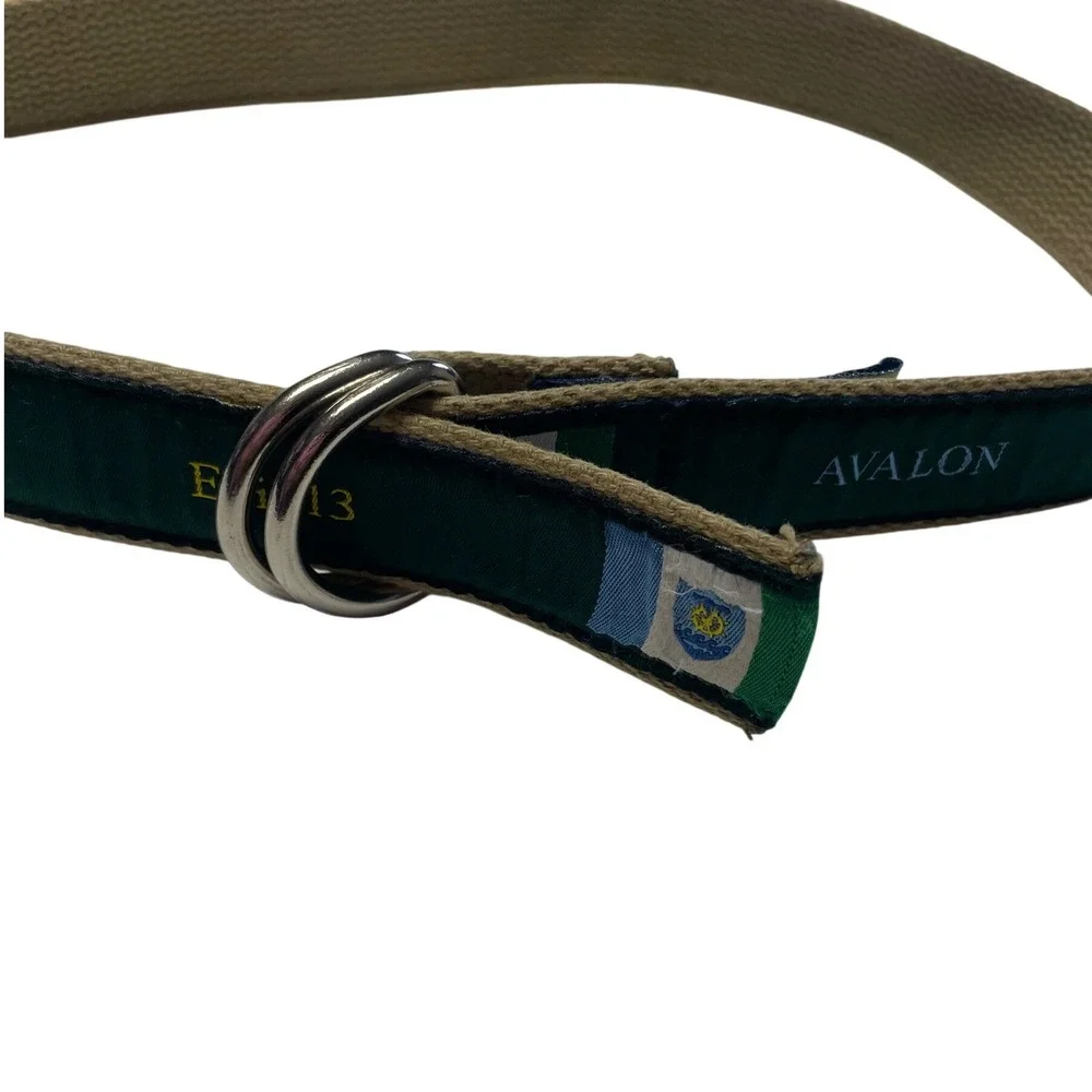 The Belted Cow Avalon New Jersey Exit 13 Crest Ribbon Belt Unisex Youth Size L